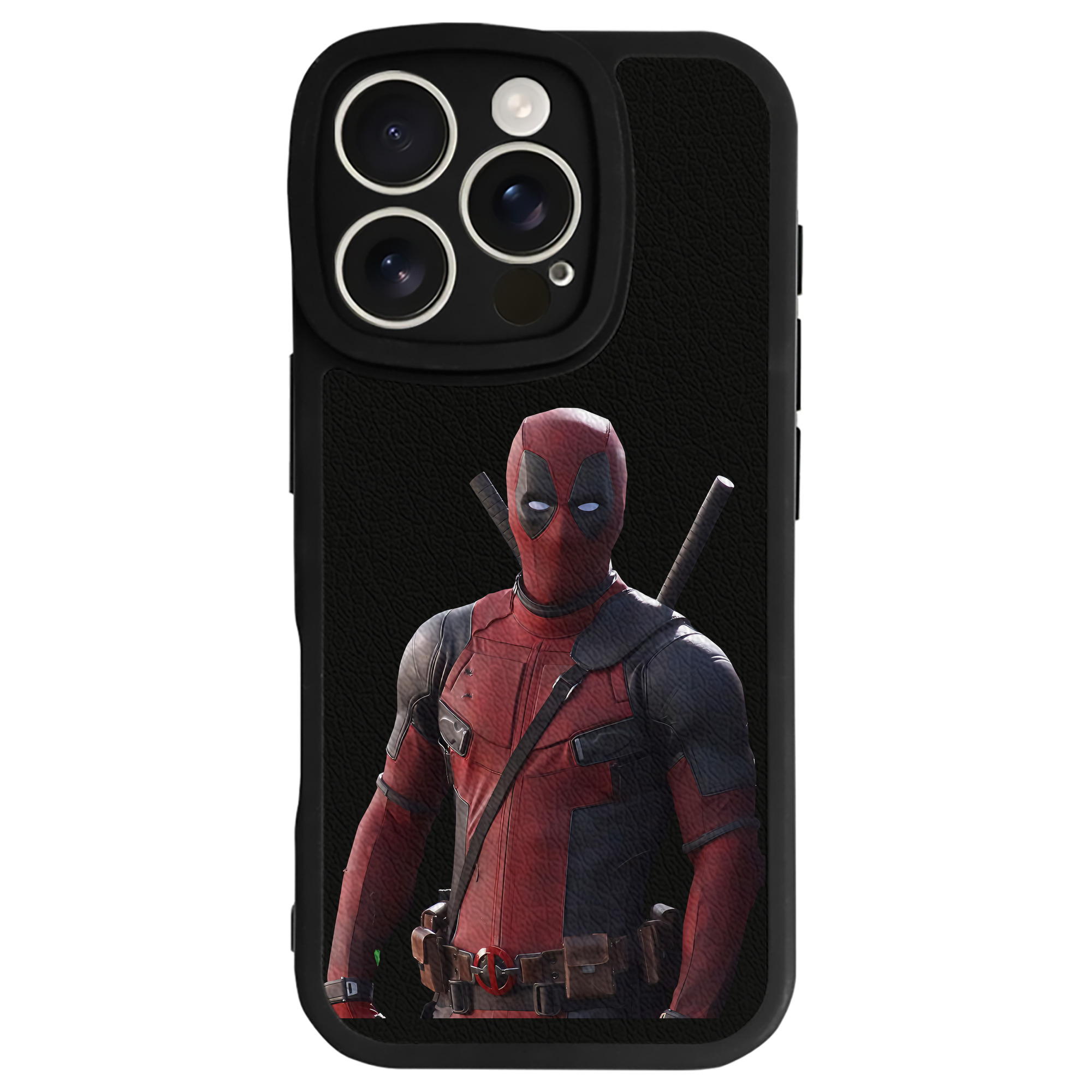 （画像用） Deadpool デッドプール 【iPhone 16シリーズ対応】シリコンスマホケース（レザー調） 材質：シリコン